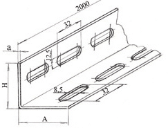Уголок перфорированный УП 35х35