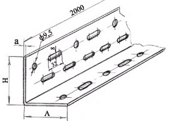 Уголок перфорированный УП 60х40