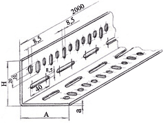 Уголок перфорированный УП 60х60